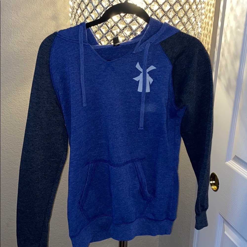 cozy blue DUTCH BROS. hoodie